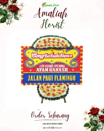 Bunga Papan Congratulation di Cikakak
